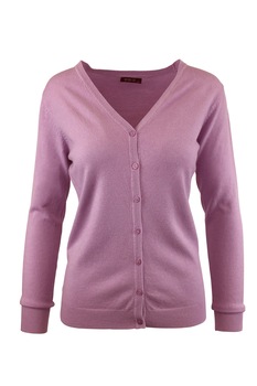Cardigan, Univers Fashion, tricotat fin, inchidere cu 7 nasturi, roz, marime S-M Cardigan, Univers Fashion, tricotat fin, inchidere cu 7 nasturi, roz, marime S-M