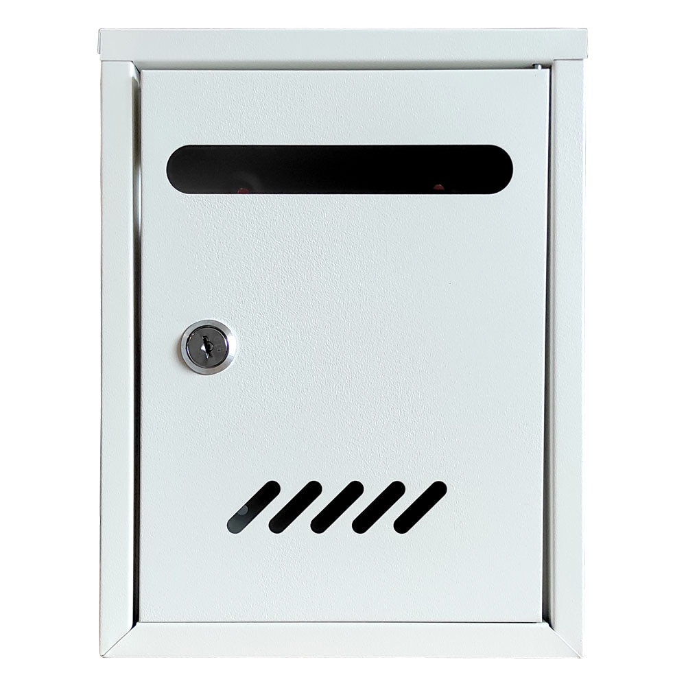 Cutie postala exterior otel galvanizat culoarea alba, CP 07, 180x60x260mm, Ferrobrand