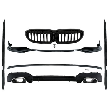 Pachet Exterior Extensii compatibil cu BMW Seria 3 G20 Sedan G21 Touring (2018-2019) M340i Design Negru Lucios (CBBMG20MPS) Pachet Exterior Extensii compatibil cu BMW Seria 3 G20 Sedan G21 Touring (2018-2019) M340i Design Negru Lucios (CBBMG20MPS)