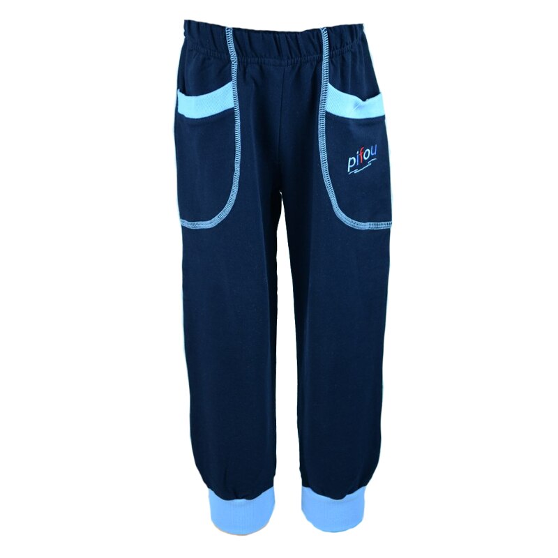 Pantaloni sport pentru baieti Pifou Model Model 82I-110, Bleumarin 110 CM