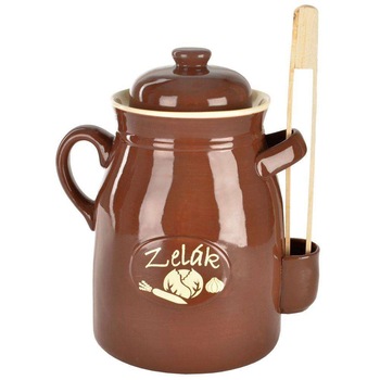 Borcan de muraturi, Orion, Ceramica, Maro, 6 L Borcan de muraturi, Orion, Ceramica, Maro, 6 L