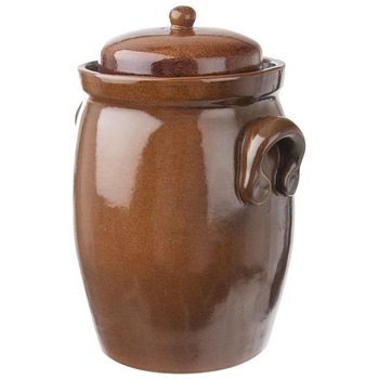 Borcan de muraturi, Orion, Ceramica, Maro, 16 L Borcan de muraturi, Orion, Ceramica, Maro, 16 L