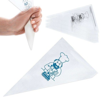 Set 20 pungi pentru ornat si decorat, Orion, Plastic, Transparent, 39.5 cm Set 20 pungi pentru ornat si decorat, Orion, Plastic, Transparent, 39.5 cm