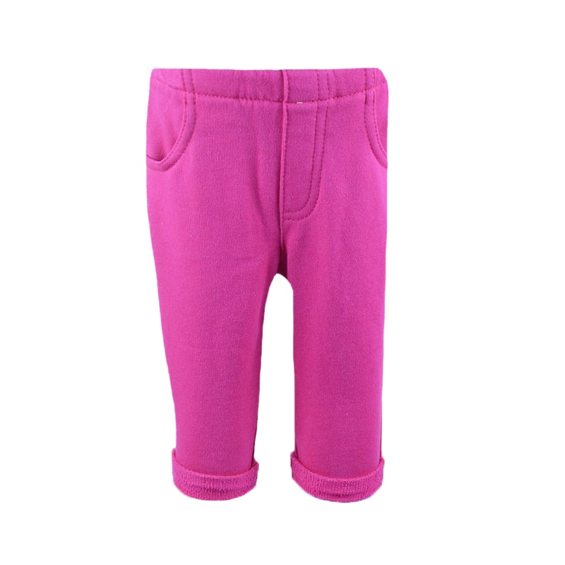 Pantaloni lungi sport, fetite, NN, uni, Fucsia, Fucsia