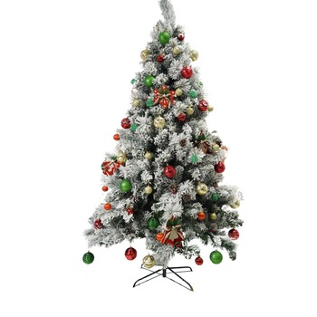 Brad artificial de Craciun impodobit nins, Flippy, decorat cu conuri pin, 210 cm, suport metalic inclus Brad artificial de Craciun impodobit nins, Flippy, decorat cu conuri pin, 210 cm, suport metalic inclus