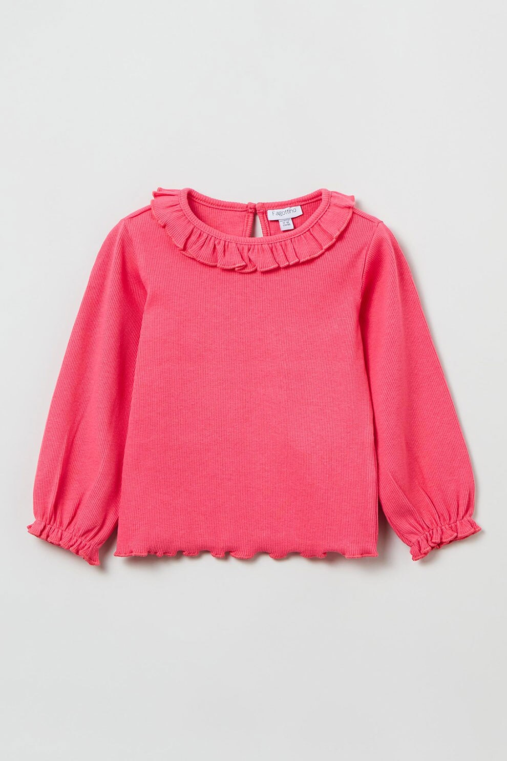 OVS, Bluza cu terminatii cu volane, Roz aprins