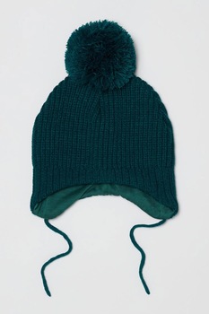 OVS, Caciula cu ciucure si snururi de ajustare, Bleumarin, 42-44 CM Standard OVS, Caciula cu ciucure si snururi de ajustare, Bleumarin, 42-44 CM Standard