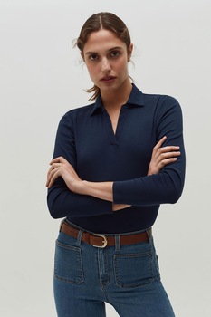 OVS, Bluza polo de bumbac, Bleumarin OVS, Bluza polo de bumbac, Bleumarin