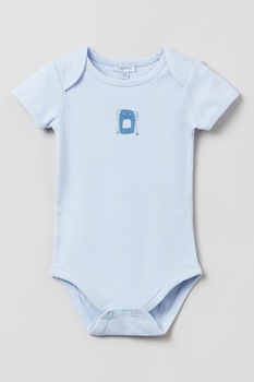 OVS, Body din bumbac, Albastru pastel OVS, Body din bumbac, Albastru pastel