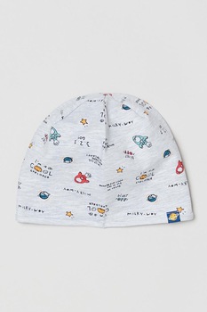 OVS, Caciula din jerseu cu imprimeu, Alb optic OVS, Caciula din jerseu cu imprimeu, Alb optic