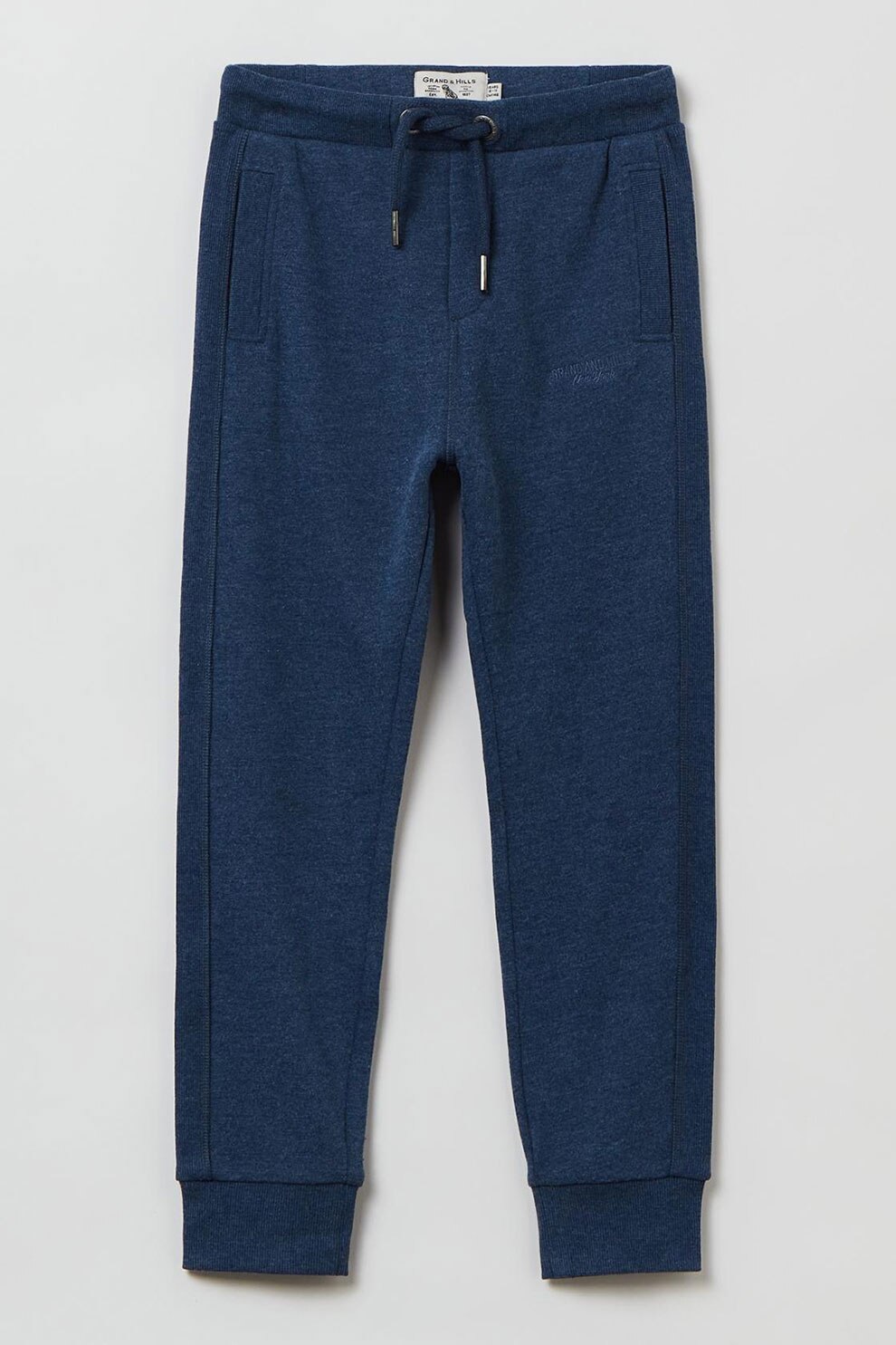 OVS, Pantaloni sport cu snur de ajustare in talie, Bleumarin inchis