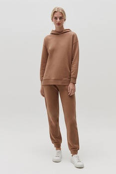 OVS, Pantaloni sport regular fit cu snur de ajustare, Maro camel OVS, Pantaloni sport regular fit cu snur de ajustare, Maro camel