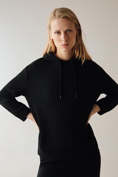 OVS, Hanorac cu maneci cazute, Negru OVS, Hanorac cu maneci cazute, Negru