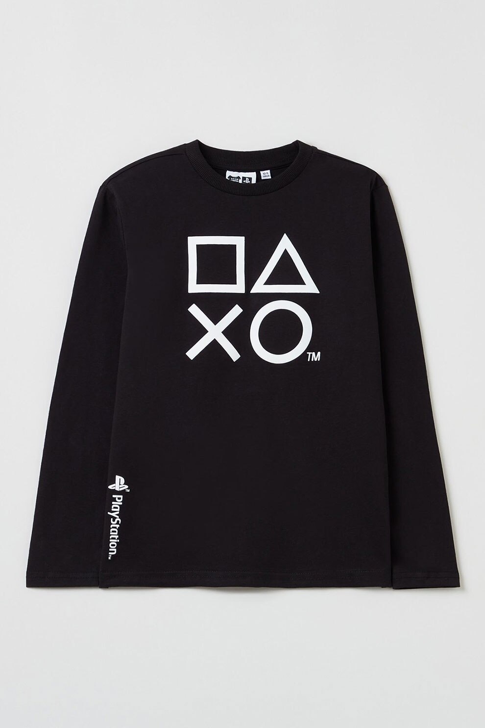 OVS, Bluza din jerseu cu imprimeu grafic contrastant, Negru