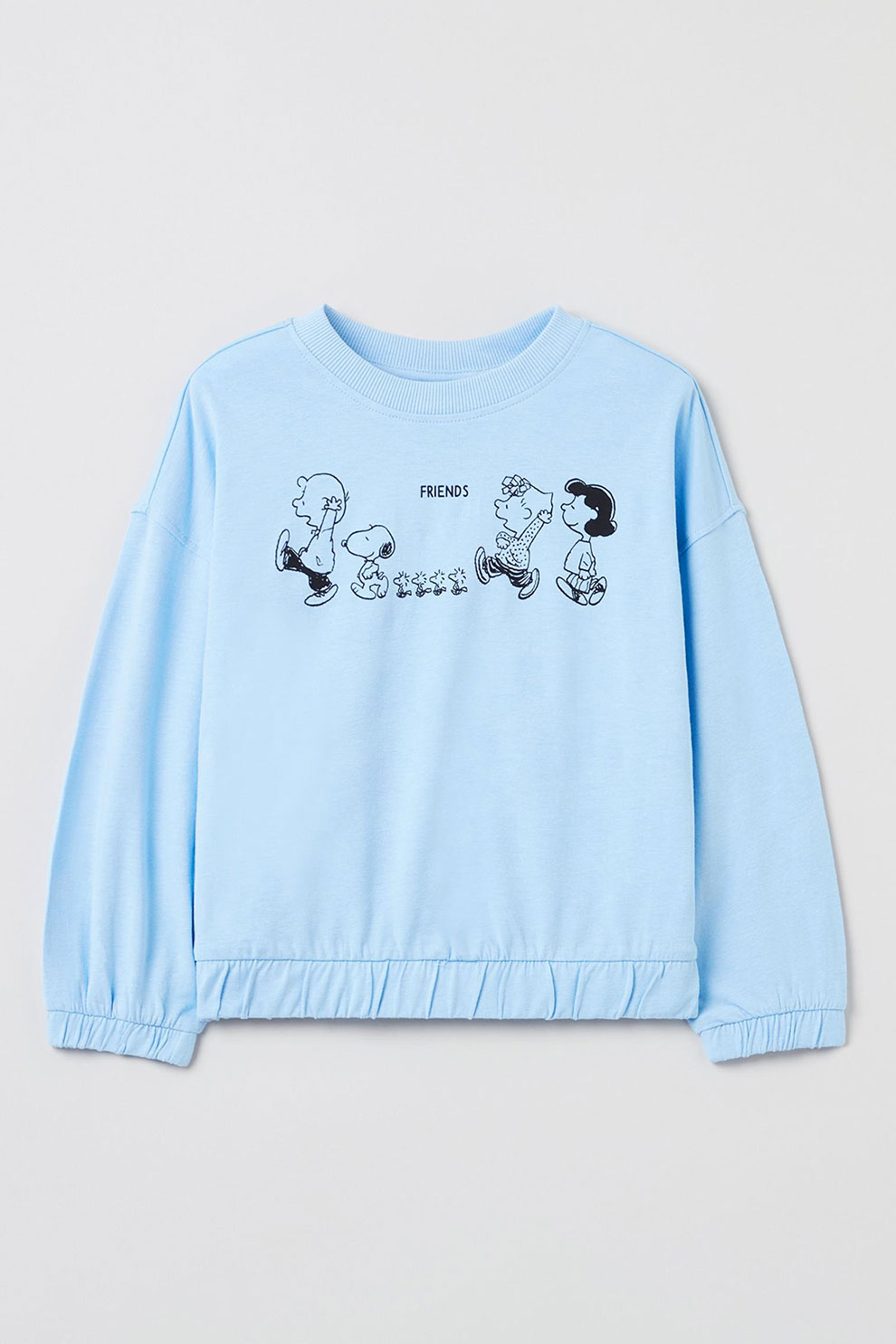 OVS, Bluza regular fit din amestec de bumbac, Albastru pastel