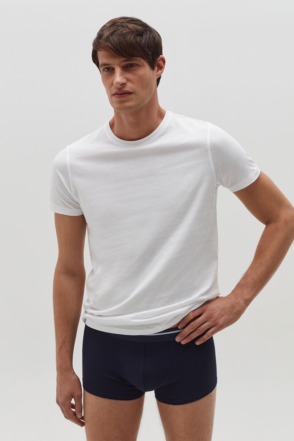 OVS, Set de boxeri din bumbac organic - 3 perechi, Bleumarin inchis, M