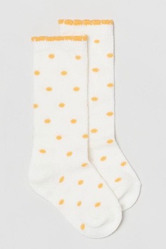 OVS, Set de sosete lungi din amestec de bumbac - 3 perechi, Oranj/Alb OVS, Set de sosete lungi din amestec de bumbac - 3 perechi, Oranj/Alb