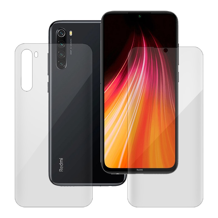 Комплект 2 фолиа SILKASE за Xiaomi Redmi Note 8T, защита на телефона, възобновяем силикон