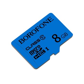 Card de memorie Borofone, HC UHS-I Class10 Micro-SD, 8 GB, Albastru Card de memorie Borofone, HC UHS-I Class10 Micro-SD, 8 GB, Albastru