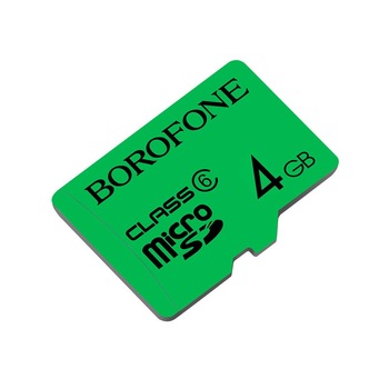 Card de memorie Borofone, HC UHS-I Class10 Micro-SD, 4 GB, Verde Card de memorie Borofone, HC UHS-I Class10 Micro-SD, 4 GB, Verde