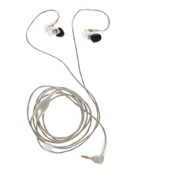 Casti audio profesionale in-ear Shure, Lungime cablului transparent 162 cm