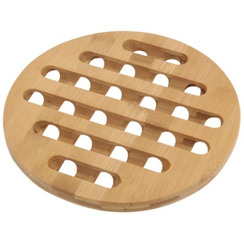 Suport oale fierbinti, Excellent Houseware, Lemn bambus, 20 cm, Maro Suport oale fierbinti, Excellent Houseware, Lemn bambus, 20 cm, Maro