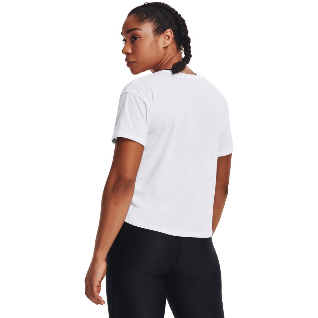 Tricou sport Under Armour, Tricou grafic, Bumbac, XS, Alb