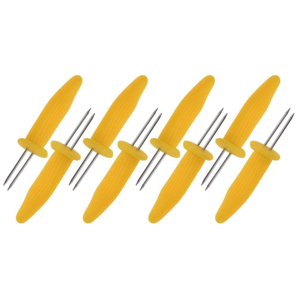 Set 8 tepuse porumb la gratar, BBQ, Galben