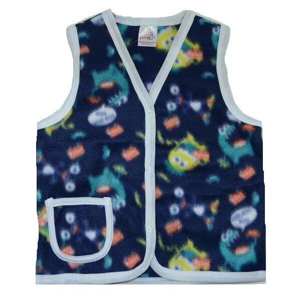 Vesta pentru baieti Pifou VSTP27B-74-cm, Bleumarin 74 CM