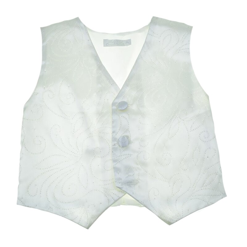 Vesta eleganta pentru baieti Christopher Baby Club 3887A-74-cm, Crem 74 CM