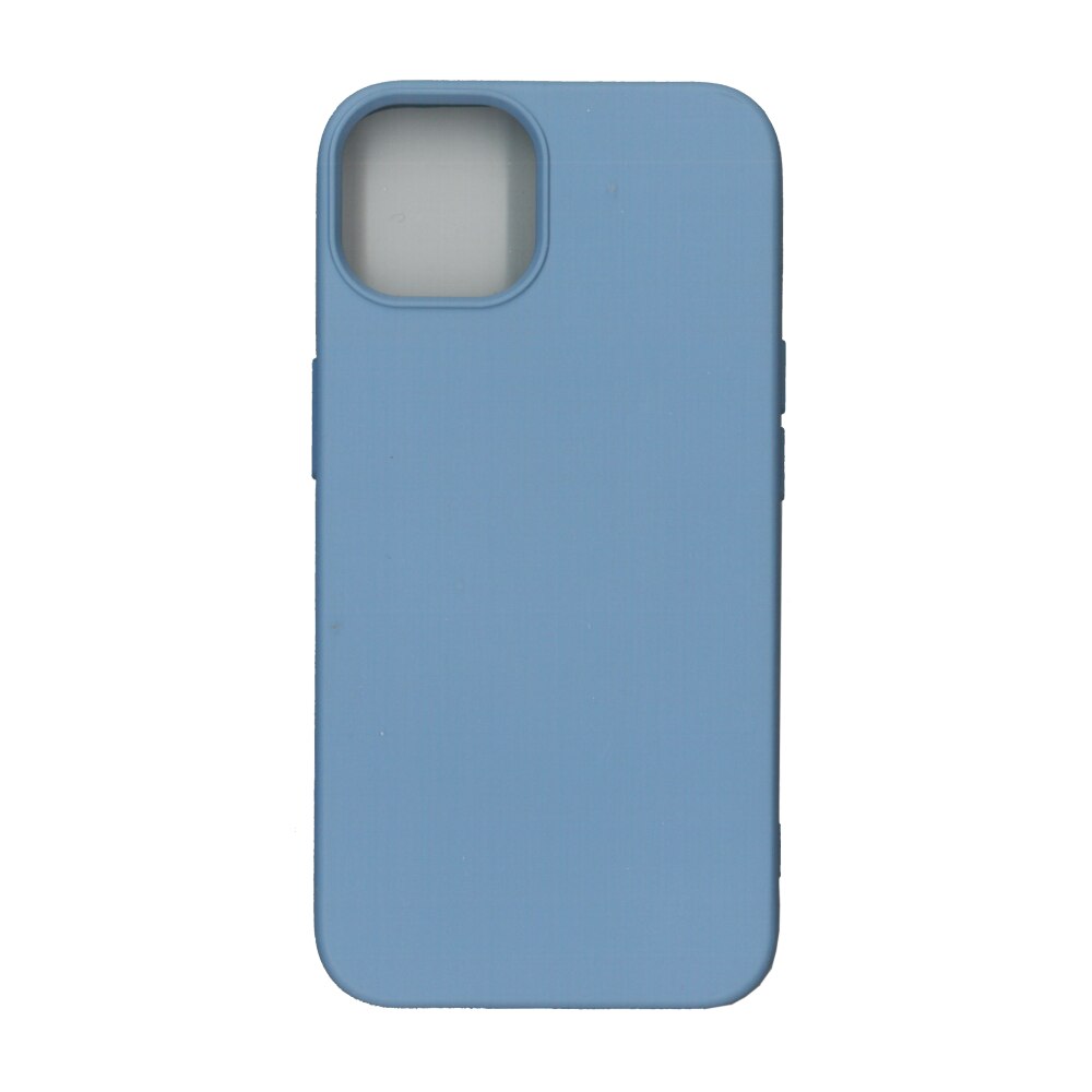 Husa Liquid, din silicon mat, pentru iPhone 13 Mini, bleu