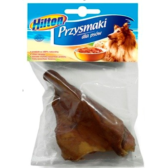 Recompense pentru caini Hilton, Ureche de Porc, 100g