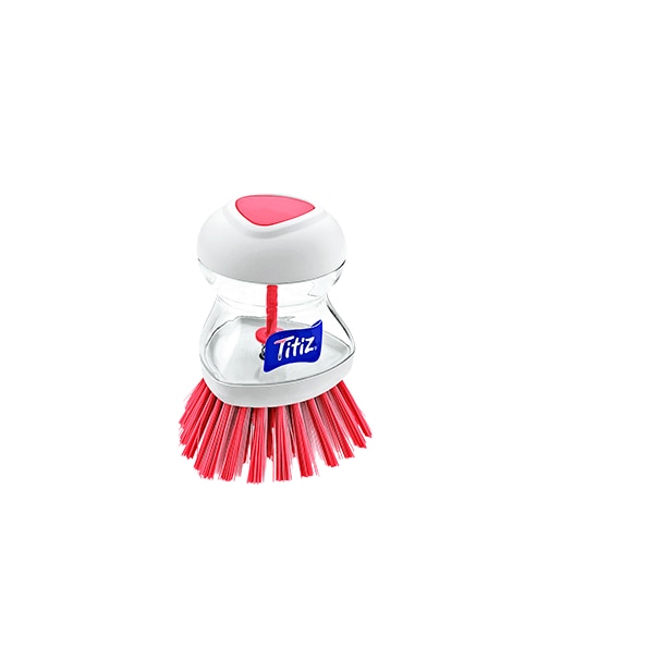 Dispencer detergent vase cu perie,Titiz,TP-110,culoarea rosu