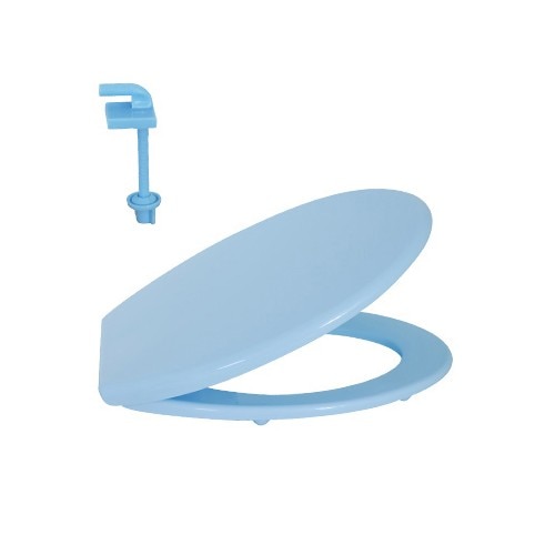 Capac WC polipropilena, albastru deschis