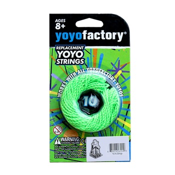 Set 10 snururi YoYoFactory culoare verde pentru YoYo, 110 mm Set 10 snururi YoYoFactory culoare verde pentru YoYo, 110 mm