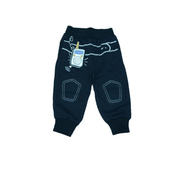 Pantaloni sport pentru baieti Happy House WB-2636-110, Negru 110 CM Pantaloni sport pentru baieti Happy House WB-2636-110, Negru 110 CM