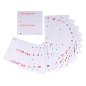 Set Sabloane sprancene adezive, Makeup, Eyebrow Models Sticker, 24 bucati Set Sabloane sprancene adezive, Makeup, Eyebrow Models Sticker, 24 bucati