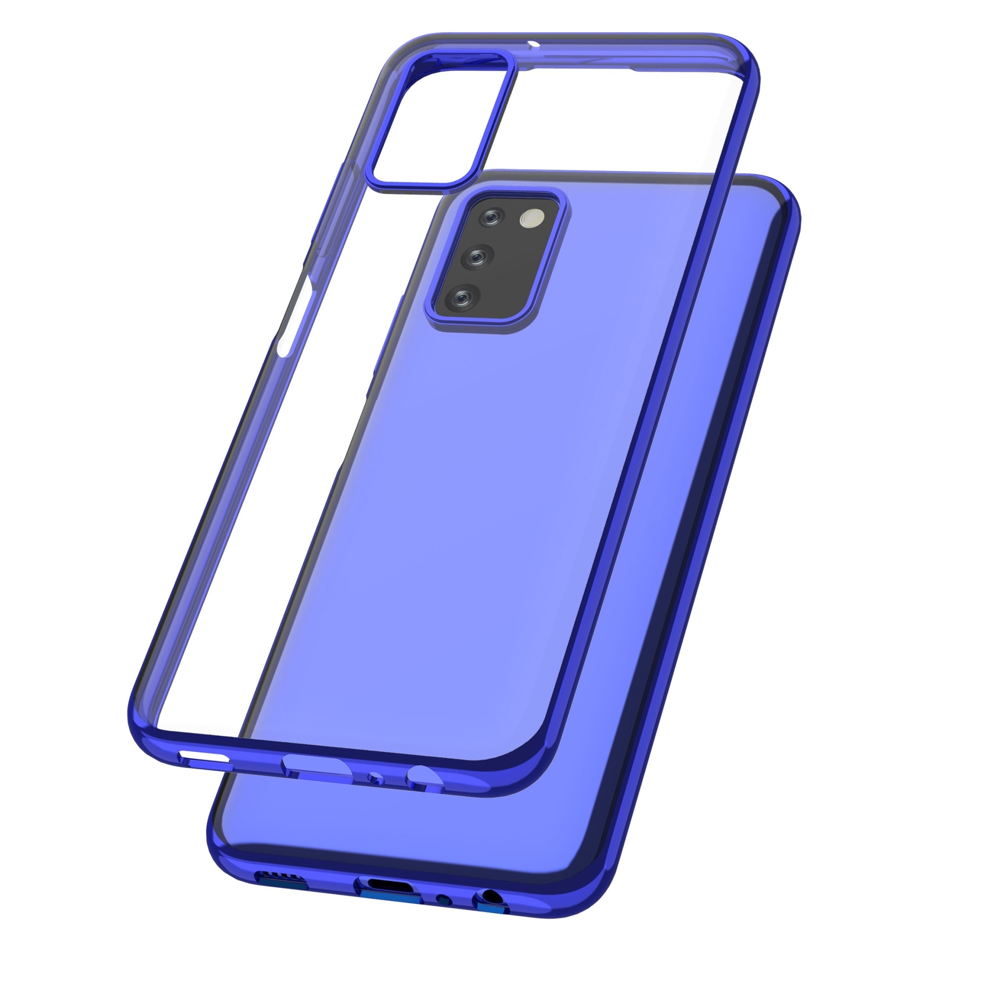 Capac Protectie Spate Cellara Colectia Electro Pentru Samsung Galaxy A03s - Albastru