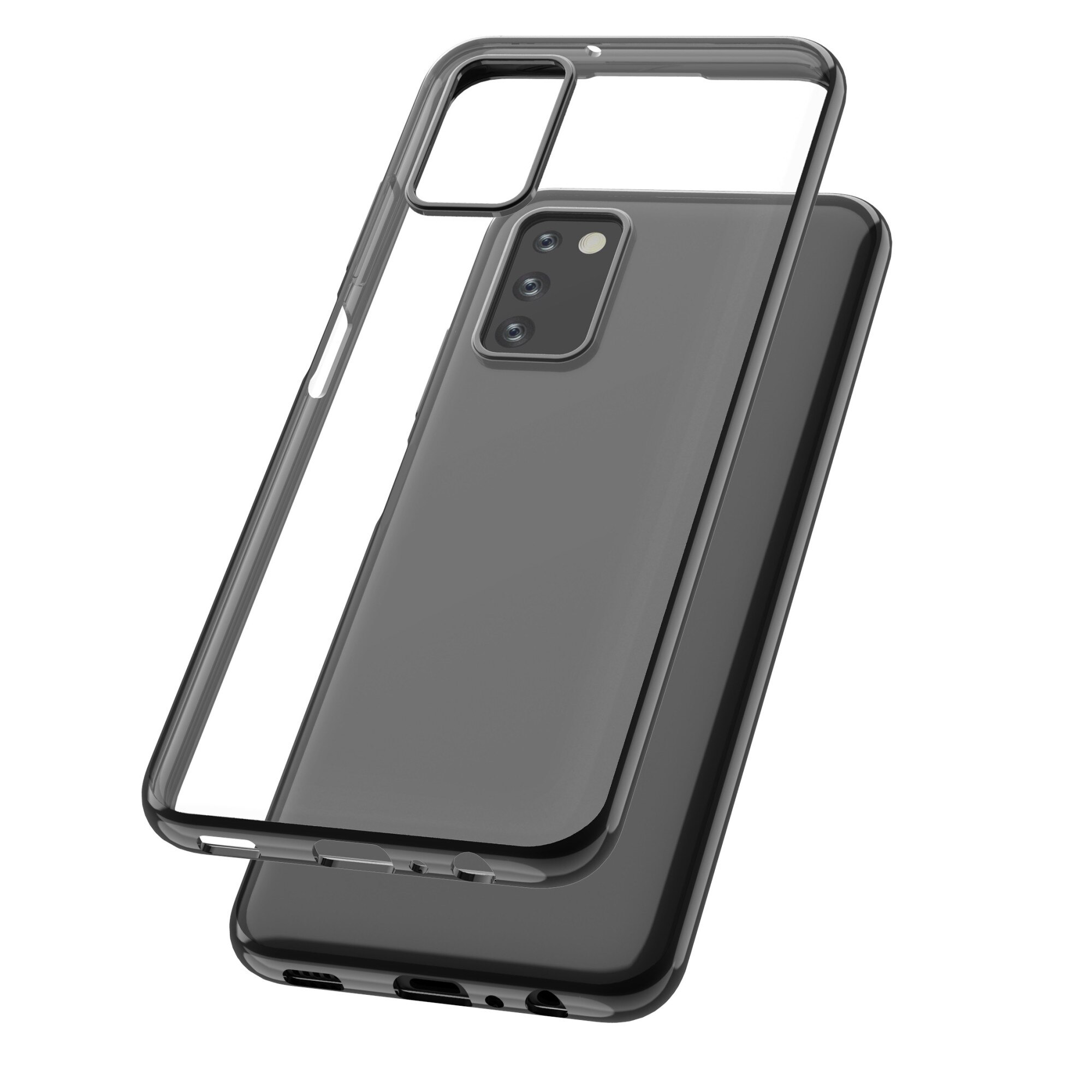 Capac Protectie Spate Cellara Colectia Electro Pentru Samsung Galaxy A03s - Negru