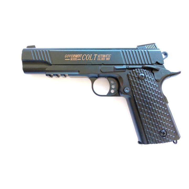 Еърсофт пистолет FOXMAG24® - K35 Metallic, калибър 6 mm Arc Spring Colts, 300 топки