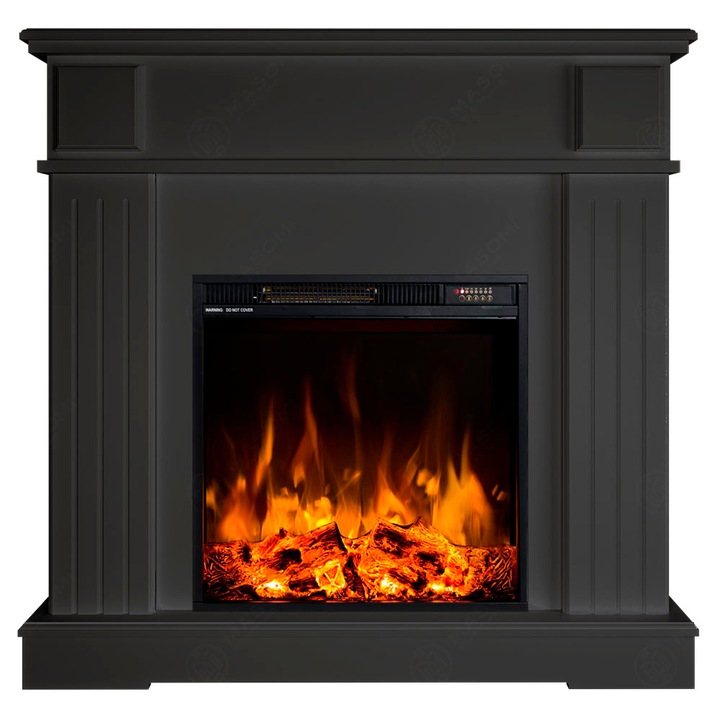 Semineu electric, Masomi, Mari 23 & Frank-20' 1600 W, Anthracite, 97*97*33 cm