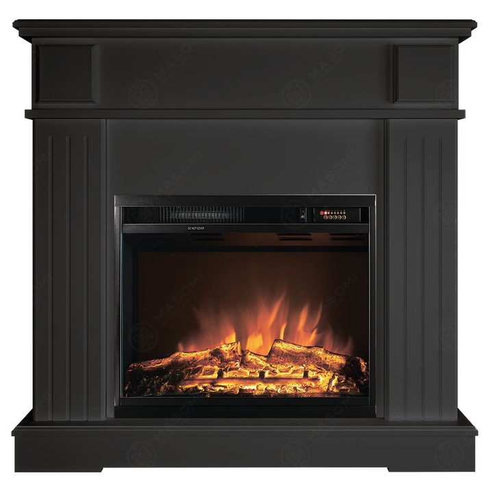 Semineu electric, Masomi, Mari 23 & Loran-23 Color' 1600 W, Anthracite, 97*97*33 cm