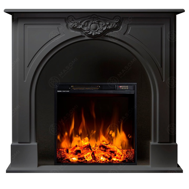 Semineu electric, Masomi, Orient 23 & Frank-20' 1600 W, Anthracite, 107*100*31 cm