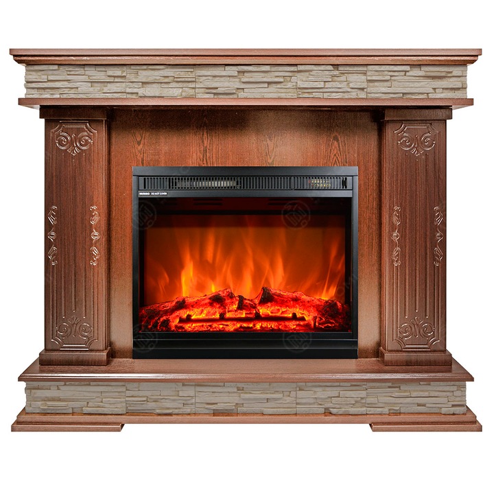 Semineu electric, Masomi, Patrik 26 & Loran-23 Color' 1600 W, Nuc deschis, 114*95*34 cm
