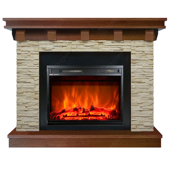 Semineu electric, Masomi, Sheldon 26 & Loran-23 Color' 1600 W, Nuc deschis, 112*95*31 cm