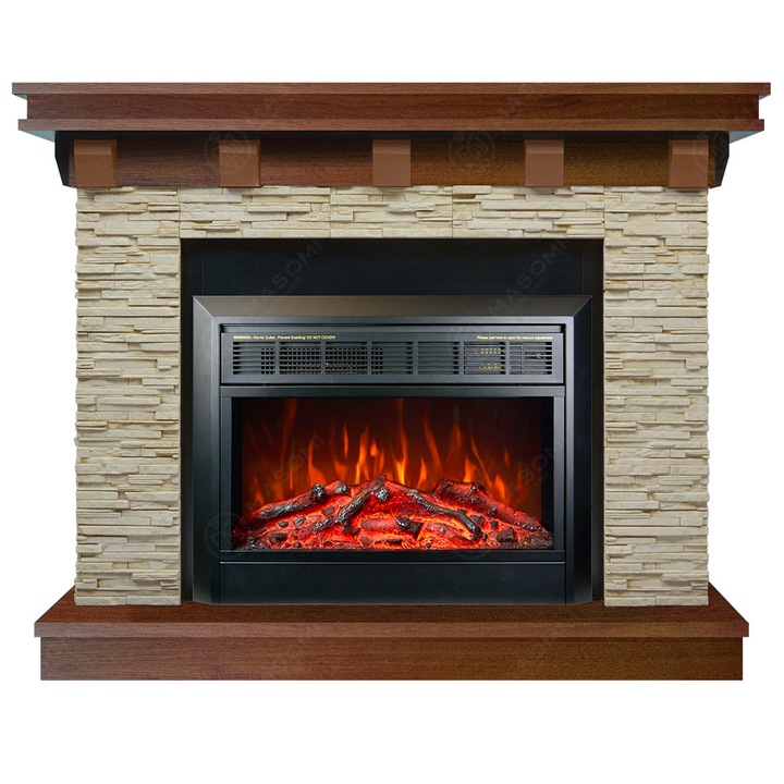 Semineu electric, Masomi, Sheldon 26 & Marsel-26' 1600 W, Nuc deschis, 112*95*31 cm