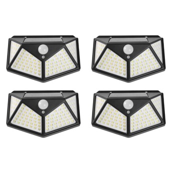 Set 4 Lampi Solare 100 LED uri, senzor de miscare, incarcare solara Set 4 Lampi Solare 100 LED uri, senzor de miscare, incarcare solara