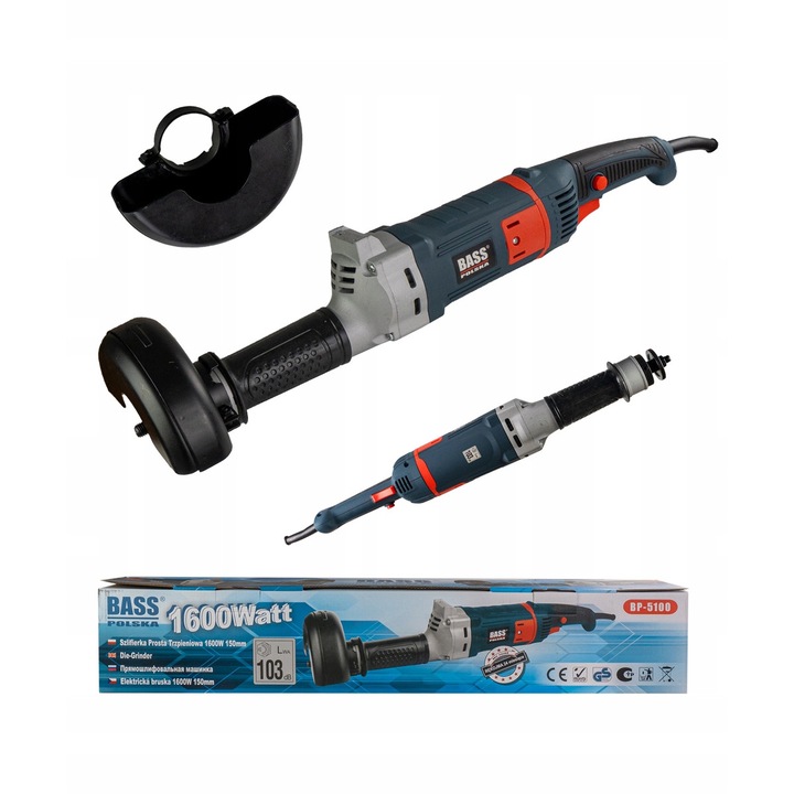 Polizor drept, 1600W, 125mm-150mm, Bass Polska