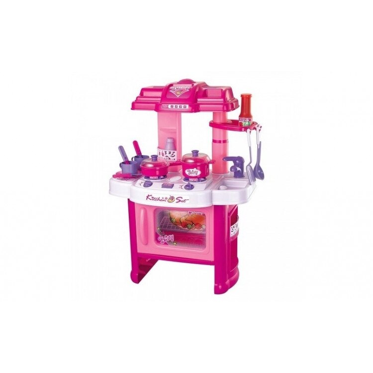 Bucatarie roz cu accesorii, inaltime 62 cm, sunete si lumini