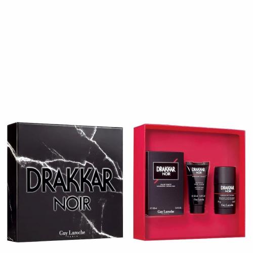 Set Guy Laroche Drakkar Noir, Apa de Toaleta 100 ml, Gel de Dus 50 ml, Deodorant Stick 75 gr